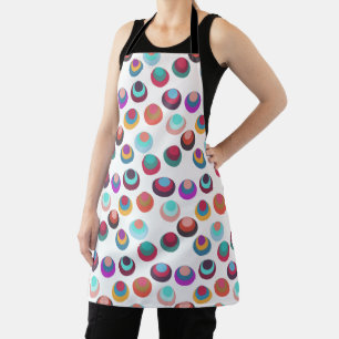 Layered Mid-Century Circles Apron