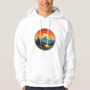 Layered Mountain Sunset Nature T-Shirt Hoodie