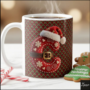 Layered Pastel Gold Trim Letter C Coffee Mug
