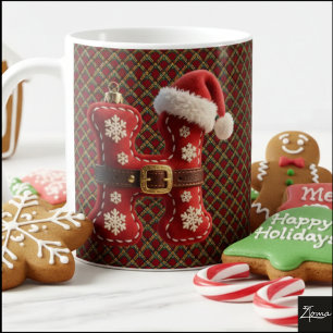Layered Pastel Gold Trim Letter H Coffee Mug