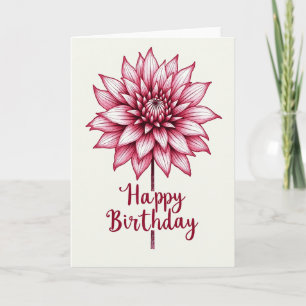 Layered Petal Birthday Card