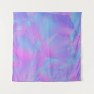 Layered Polygons Pink Blue Purple Tapestry