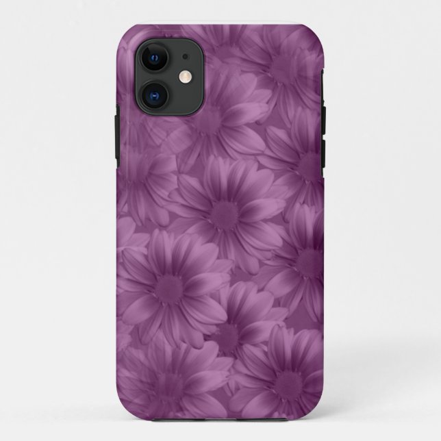 Layered Purple Gerbera Daisies Case-Mate iPhone Case (Back)