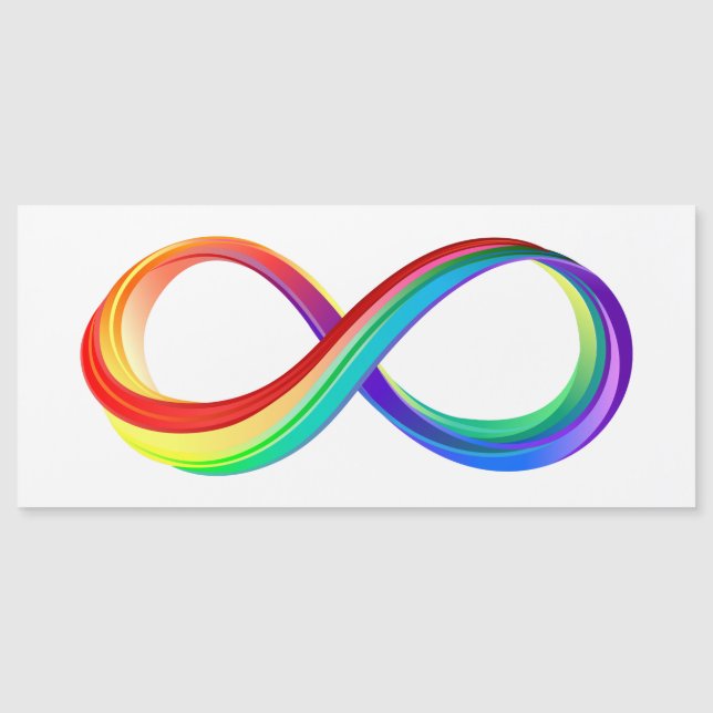 Layered Rainbow Infinity Symbol (Front)