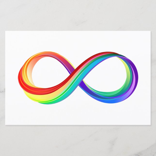 Layered Rainbow Infinity Symbol (Front)