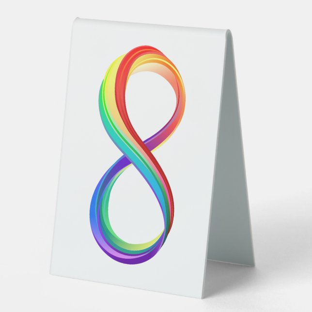 Layered Rainbow Infinity Symbol (Front)