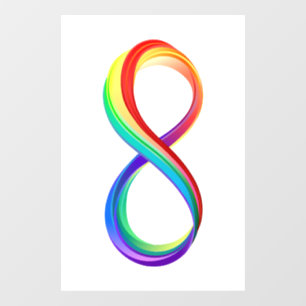 Layered Rainbow Infinity Symbol