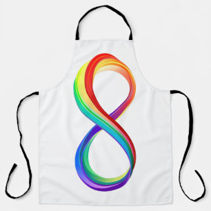Layered Rainbow Infinity Symbol Apron