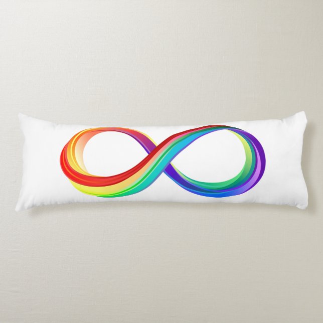 Layered Rainbow Infinity Symbol Body Cushion (Front)