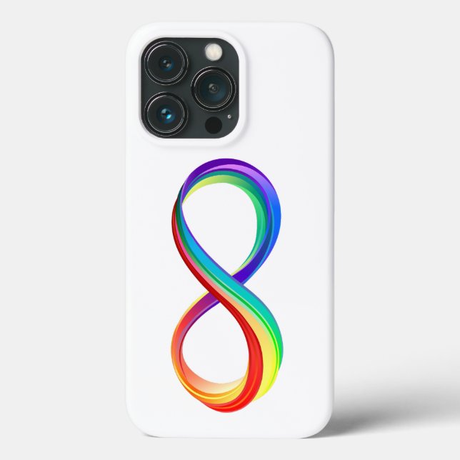 Layered Rainbow Infinity Symbol Case-Mate iPhone Case (Back)