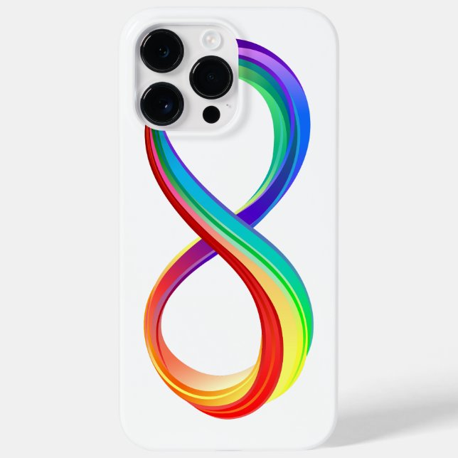 Layered Rainbow Infinity Symbol Case-Mate iPhone Case (Back)