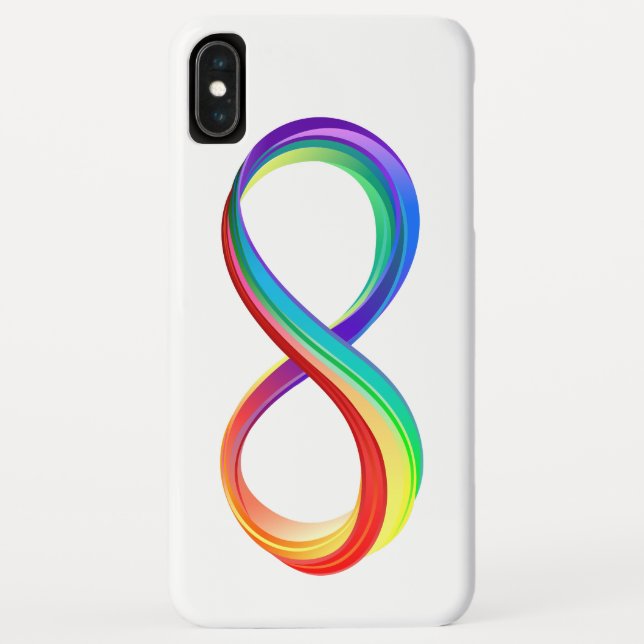 Layered Rainbow Infinity Symbol Case-Mate iPhone Case (Back)