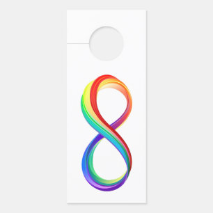 Layered Rainbow Infinity Symbol Door Hanger