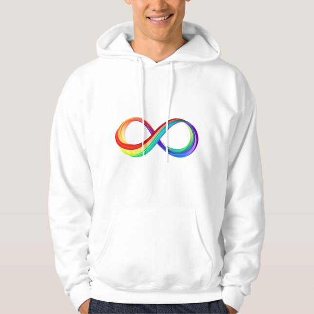 Layered Rainbow Infinity Symbol Hoodie (Front)