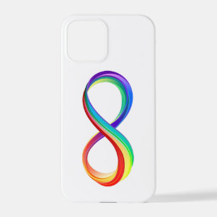 Layered Rainbow Infinity Symbol iPhone 12 Pro Case