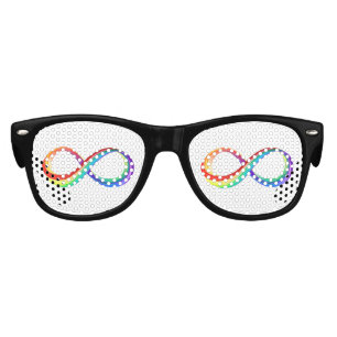Layered Rainbow Infinity Symbol Kids Sunglasses