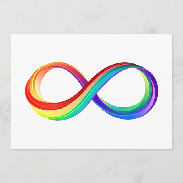 Layered Rainbow Infinity Symbol Menu (Front)
