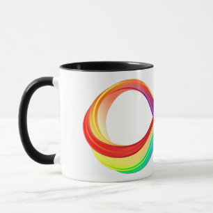 Layered Rainbow Infinity Symbol Mug