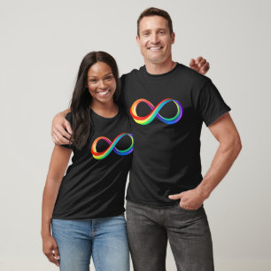 Layered Rainbow Infinity Symbol T-Shirt