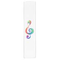 Layered rainbow treble clef