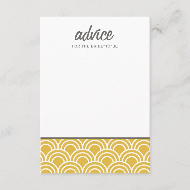 Layered Scallops Advice Card (Front)