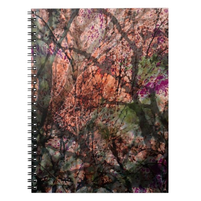 Layered Trees in Autumn Notebook (Front)