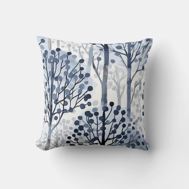 Layered Winter Forest Cushion (Front)