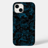 Layering Fishes Pattern 01.blue.b D black BG