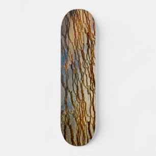 LAYERS OF COLORFUL VOLCANIC DEPOSITS SKATEBOARD