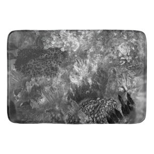 Layers of Crystals Grey Bath Mat