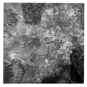  Layers of Crystals Grey  Ceramic Tile