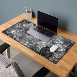 Layers of Crystals Grey Desk Mat