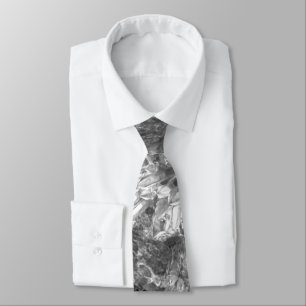 Layers of Crystals Grey Tie
