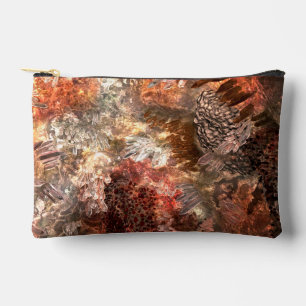  Layers of Crystals with Rustic Tint   Accessory Pouch