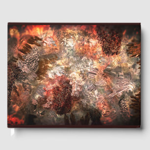 Layers of Crystals with Rustic Tint Guest Book