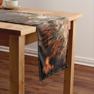  Layers of Crystals with Rustic Tint   Long Table Runner