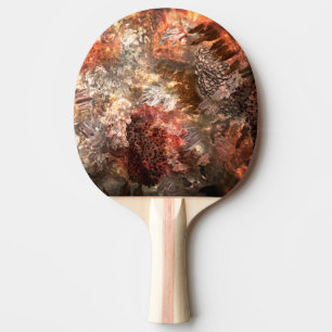 Layers of Crystals with Rustic Tint Ping Pong Paddle