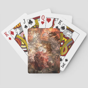 Layers of Crystals with Rustic Tint Playing Cards