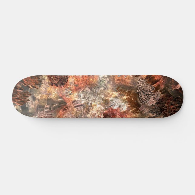  Layers of Crystals with Rustic Tint   Skateboard (Horz)
