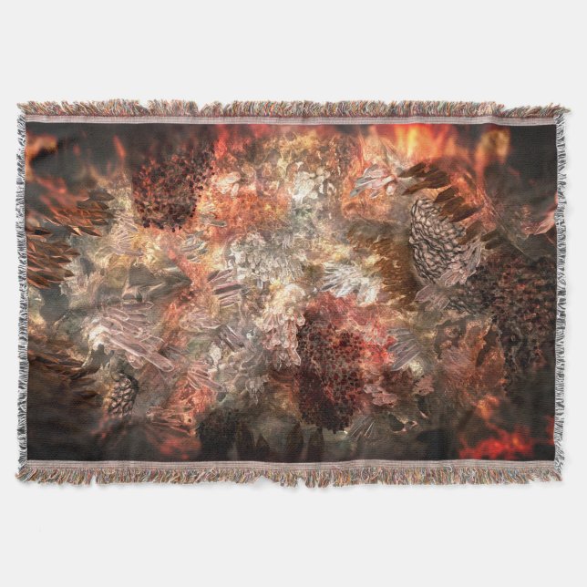  Layers of Crystals with Rustic Tint   Throw Blanket (Front)
