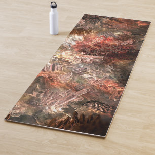  Layers of Crystals with Rustic Tint   Yoga Mat
