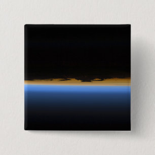 Layers of Earth's atmosphere 15 Cm Square Badge