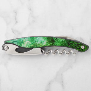 Layers of Green Crystals Corkscrew