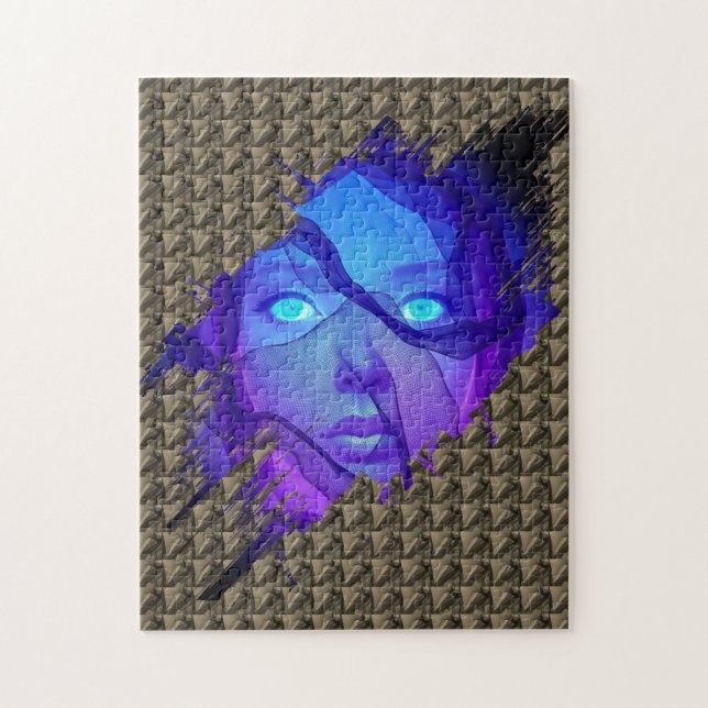 Layers of Reality - AI Fantasy Digital Art Print Jigsaw Puzzle (Vertical)