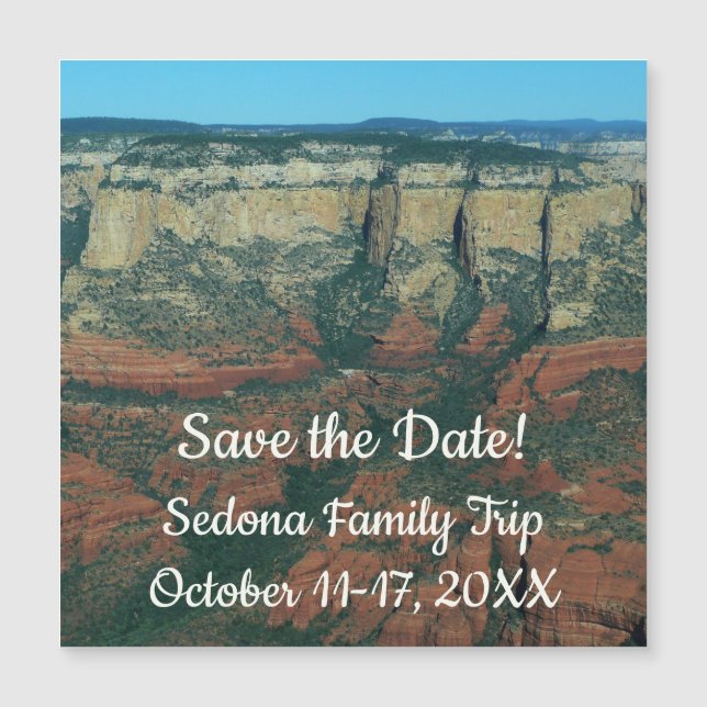 Layers of Red Rocks in Sedona Arizona (Front)