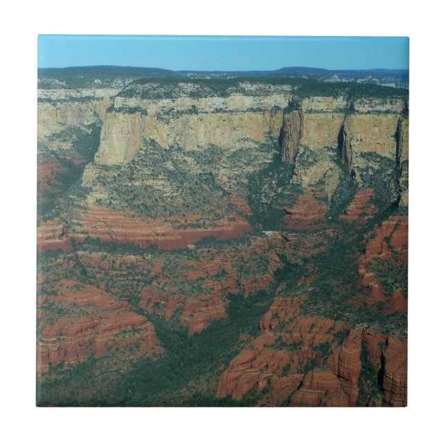 Layers of Red Rocks in Sedona Arizona Ceramic Tile (Front)