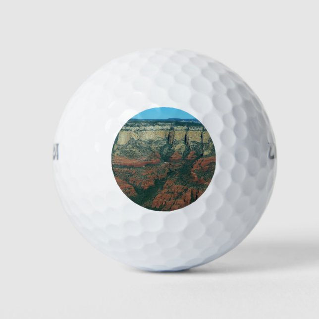 Layers of Red Rocks in Sedona Arizona Golf Balls (Front)