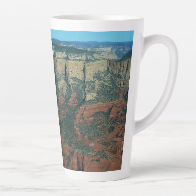 Layers of Red Rocks in Sedona Arizona Latte Mug (Right)
