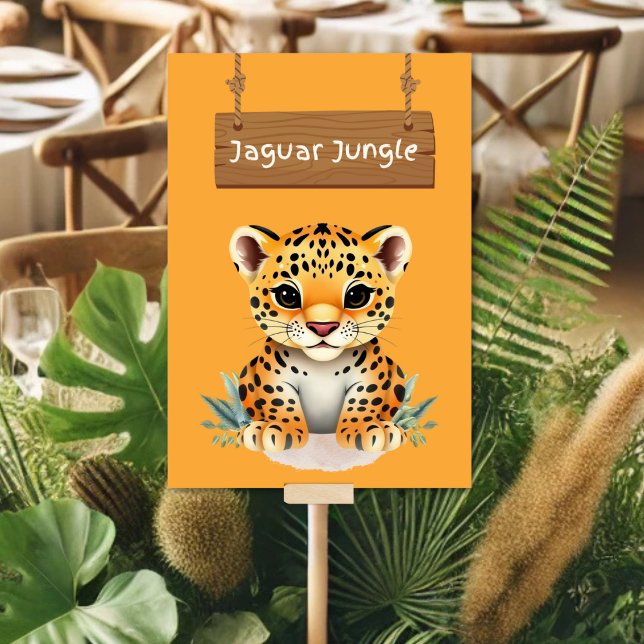 layful Jungle Safari Jaguar Table Sign Number (Creator Uploaded)