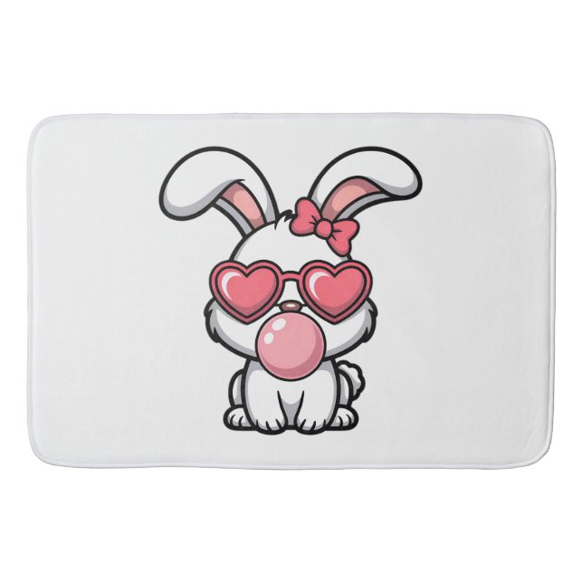 layful Kawaii Rabbit with Bubblegum Bubble Bath Mat (Front)